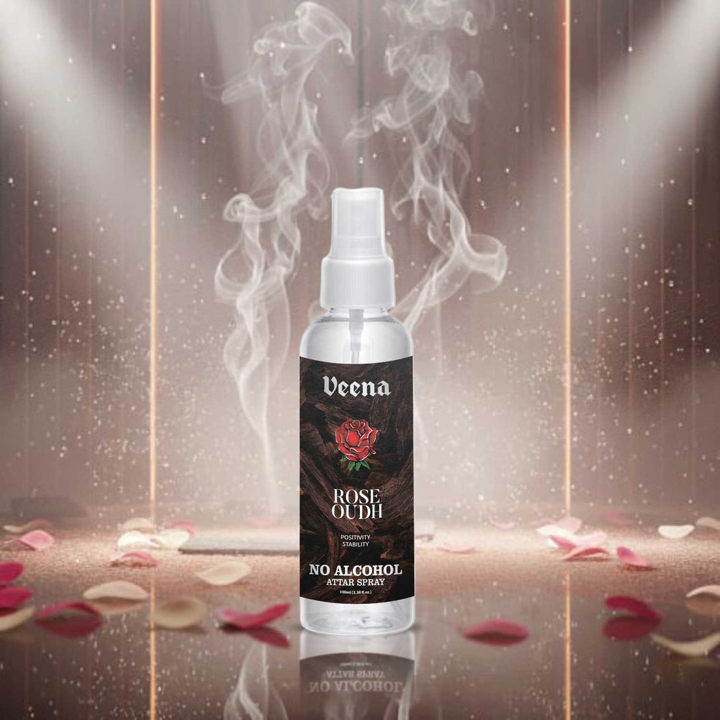 Veena Rose Oudh – No Alcohol Attar Spray (100ml)