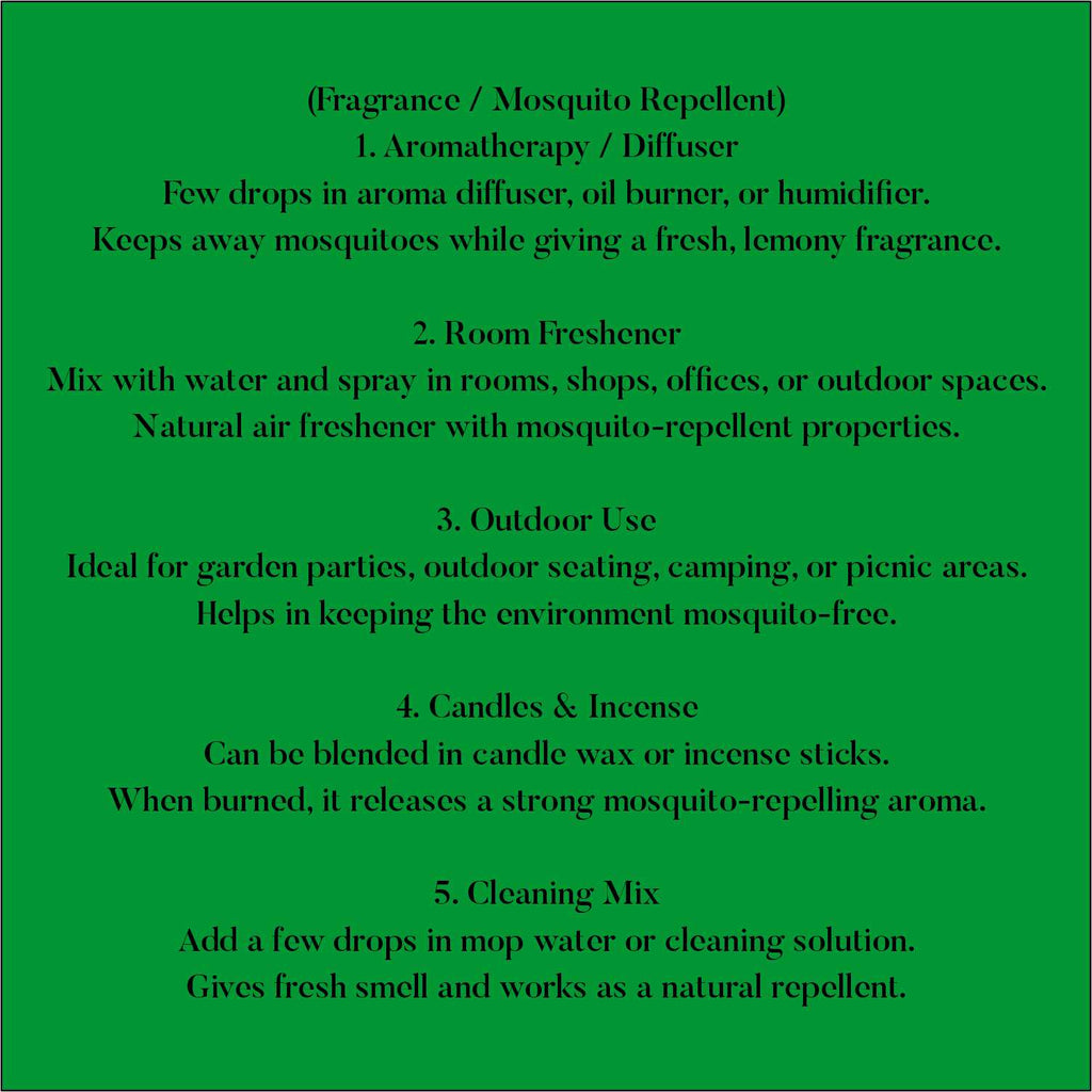 St. Thomas Citronella Anti-Mosquito Repellent Fragrance Oil