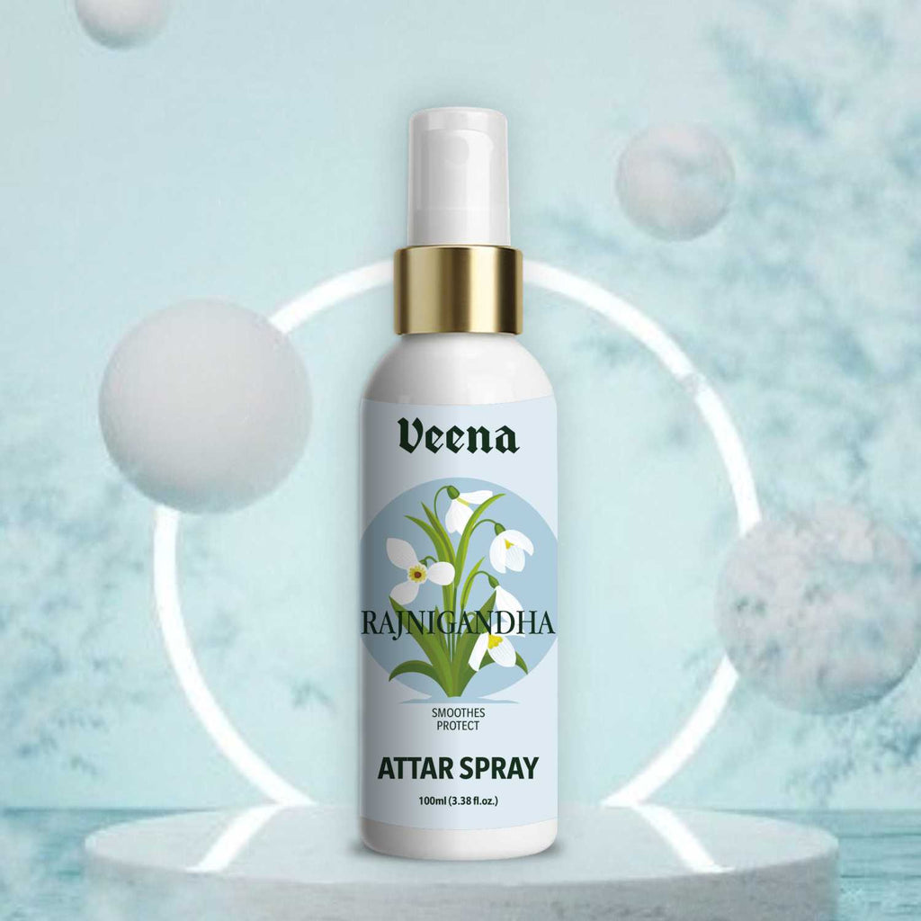 Veena Rajni Gandha – Fresh Tuberose Attar Spray (100ml)