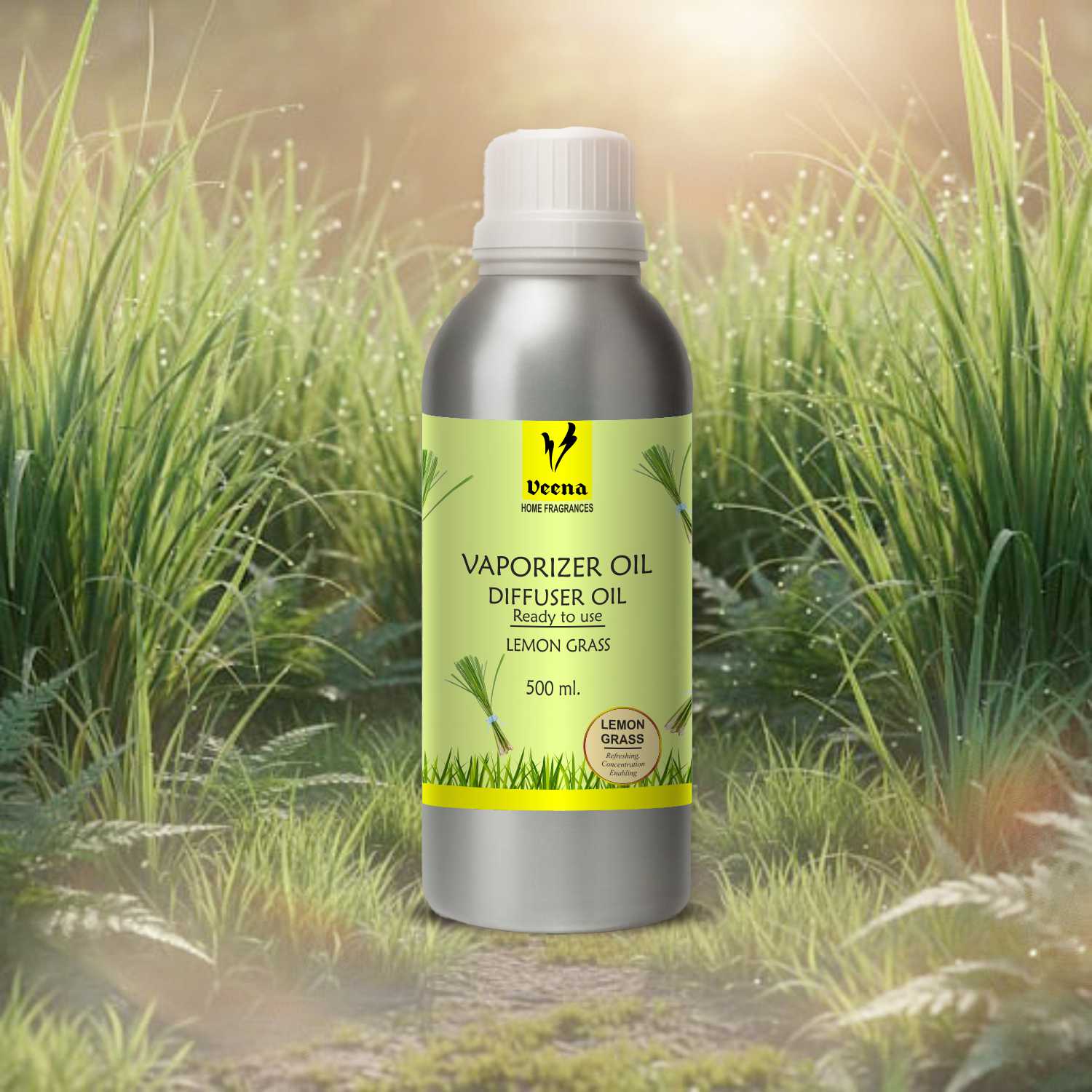 Veena Lemongrass Vaporizer & Diffuser Oil – Ready to Use / eco series