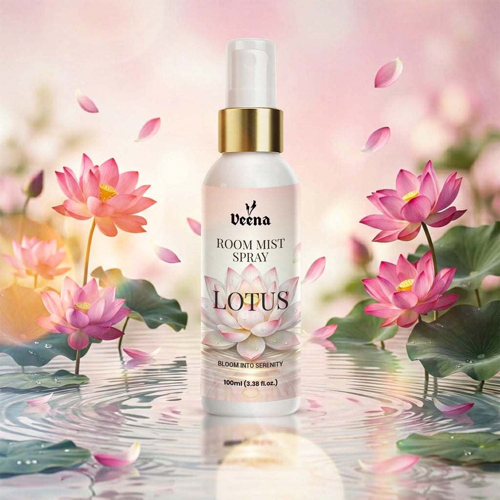 Veena Lotus Room Mist (100ml) | Floral Air Freshener for Serenity & Relaxation