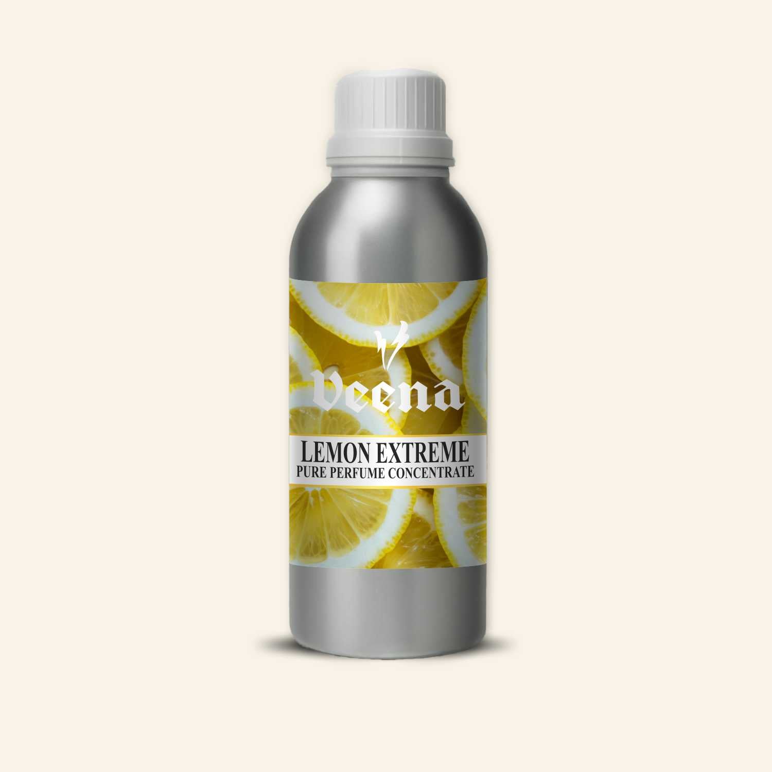 Veena Lemon Extreme Pure Perfume Concentrate – Premium Undiluted High-Energy Citrus Scent Base for Fine Perfumery, Cleaning Products, and High-Projection Diffusers