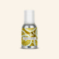 Veena Lemon Extreme Pure Perfume Concentrate aluminum container with an ultra-bright, dynamic graphic showing stacked juicy yellow lemon slices on the label.