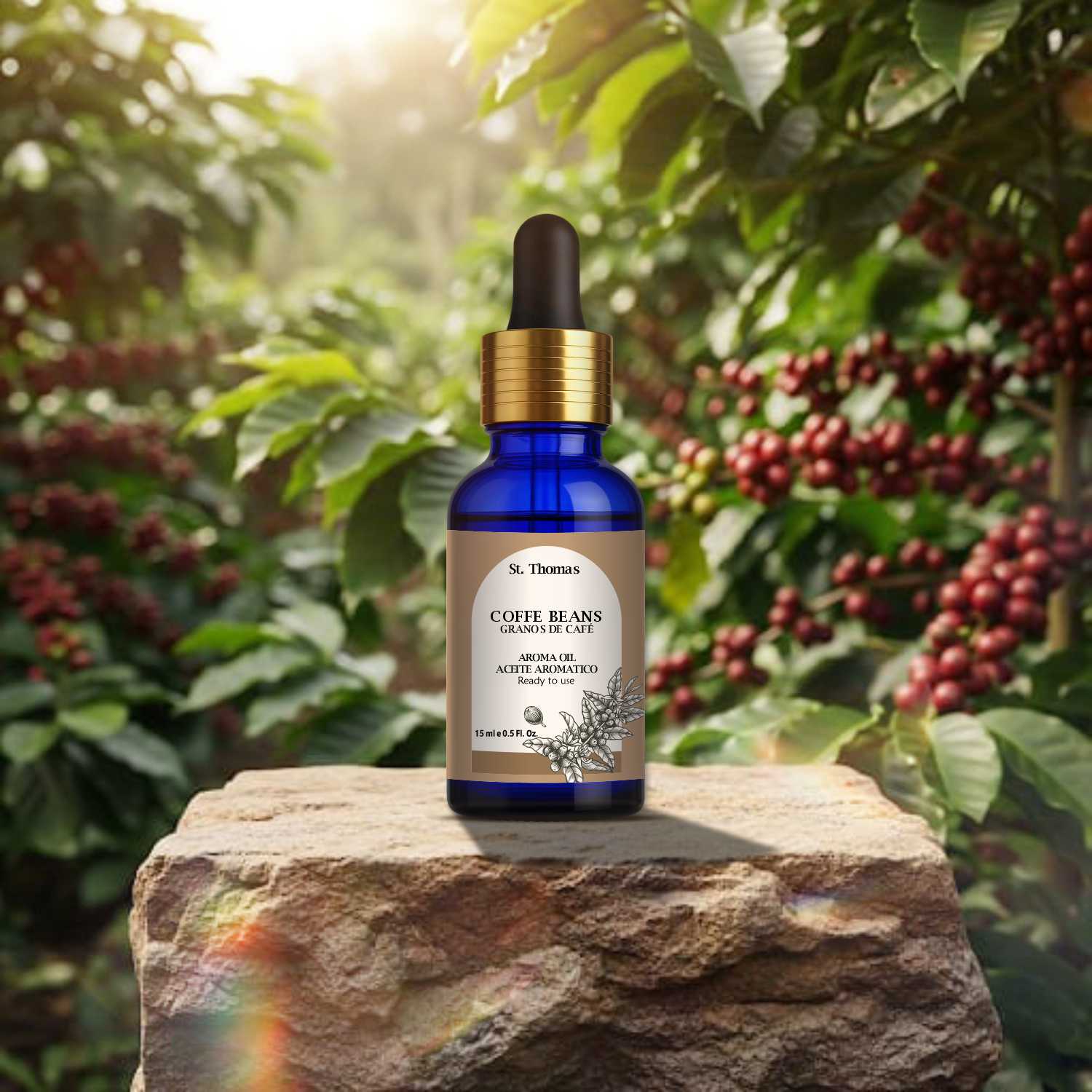 Coffee Beans Aroma Oil – Rich & Energizing Fragrance (15ml)