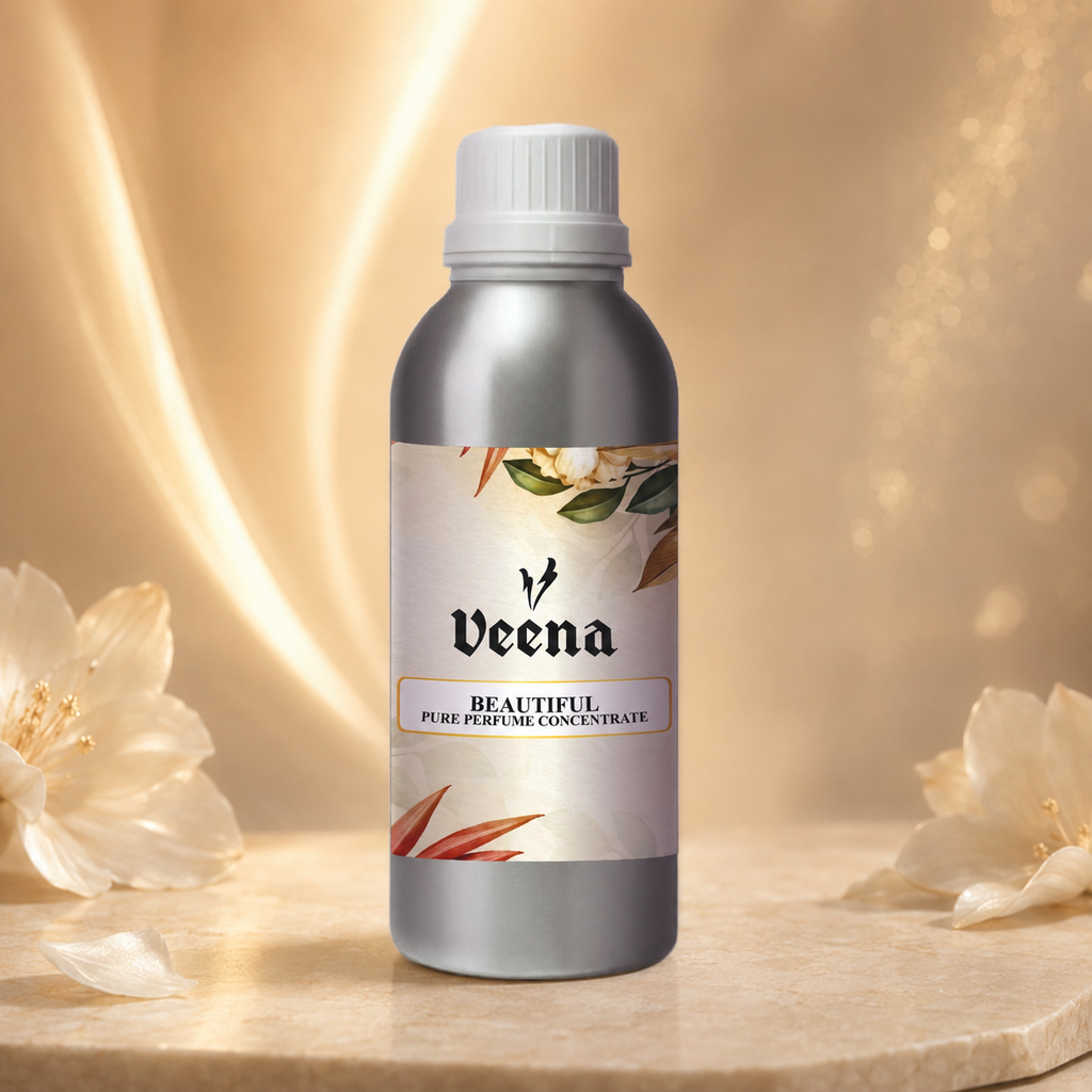 Veena Beautiful Pure Perfume Concentrate premium floral fragrance oil packaging