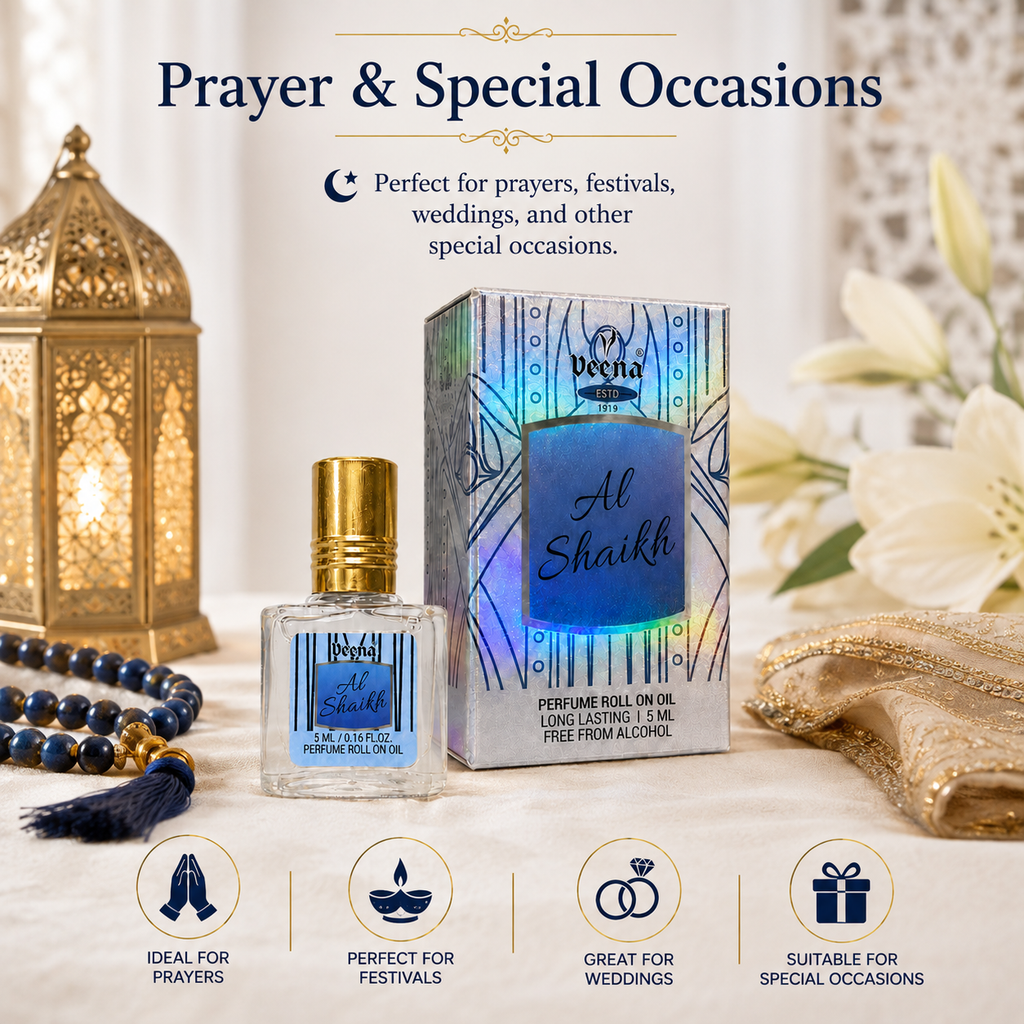 Al Shaikh Perfume Roll-On Oil 5 ML – Long Lasting Alcohol-Free Attar
