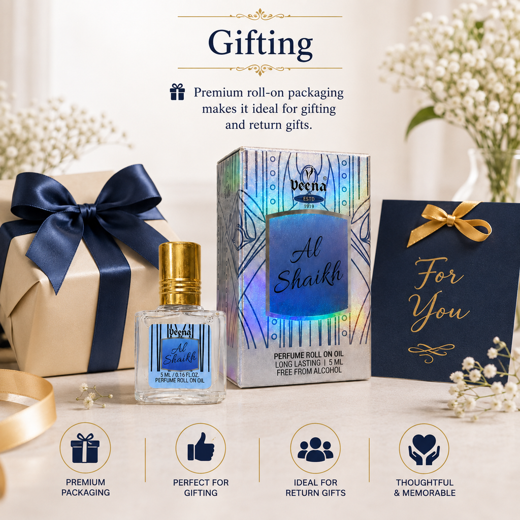 Al Shaikh Perfume Roll-On Oil 5 ML – Long Lasting Alcohol-Free Attar