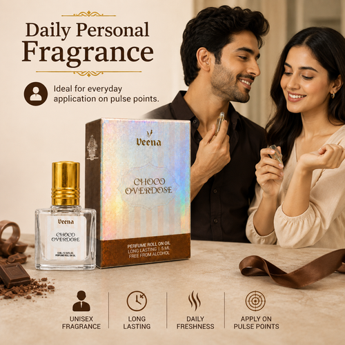 Choco Overdose Perfume Roll-On Oil 5ml | Alcohol-Free