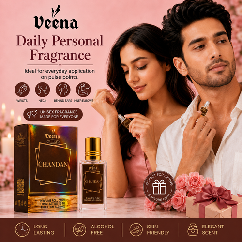 Chandan Sandalwood roll-on perfume for daily personal fragrance