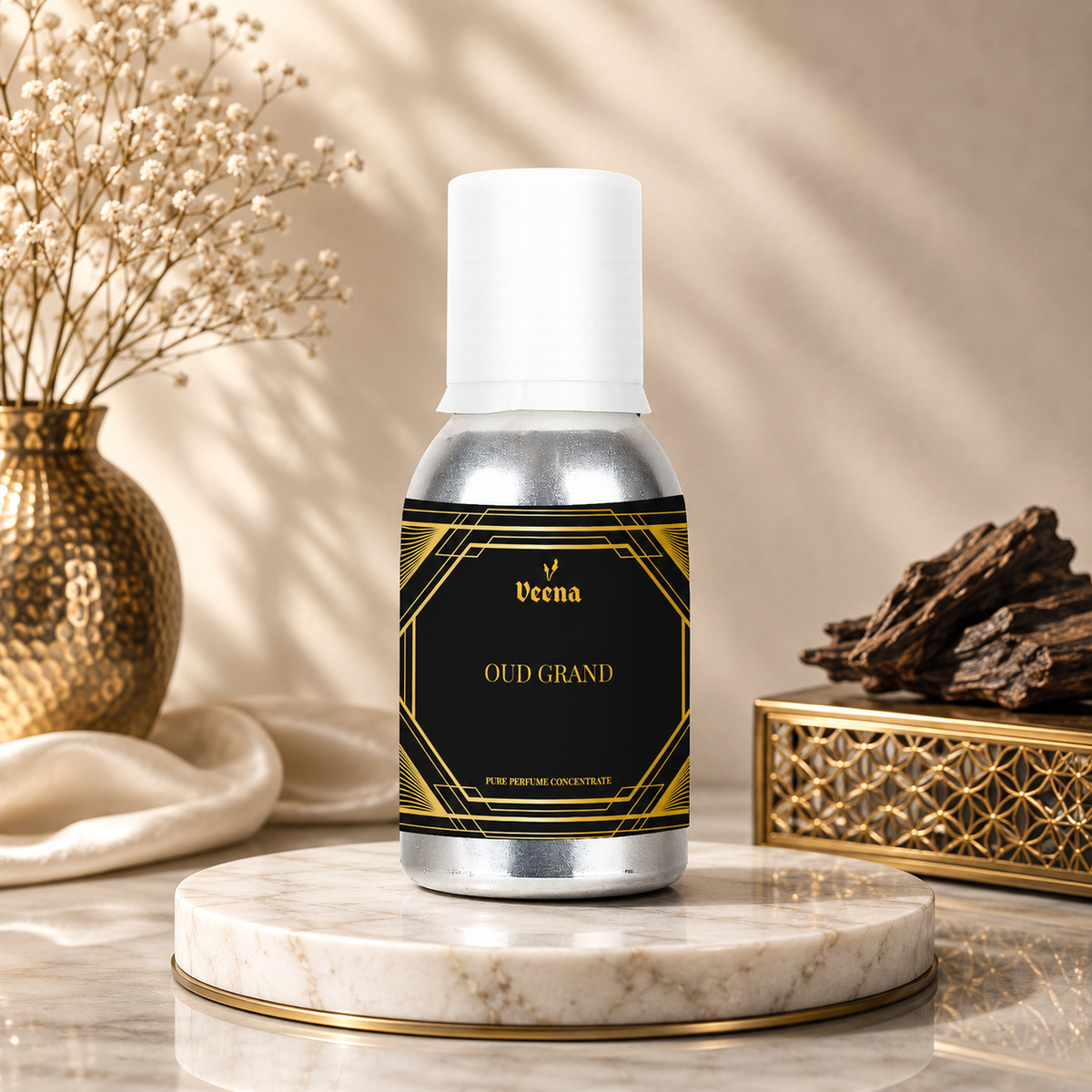 Veena Oud Grand Perfume Concentrate | Pure Oudh Fragrance Oil
