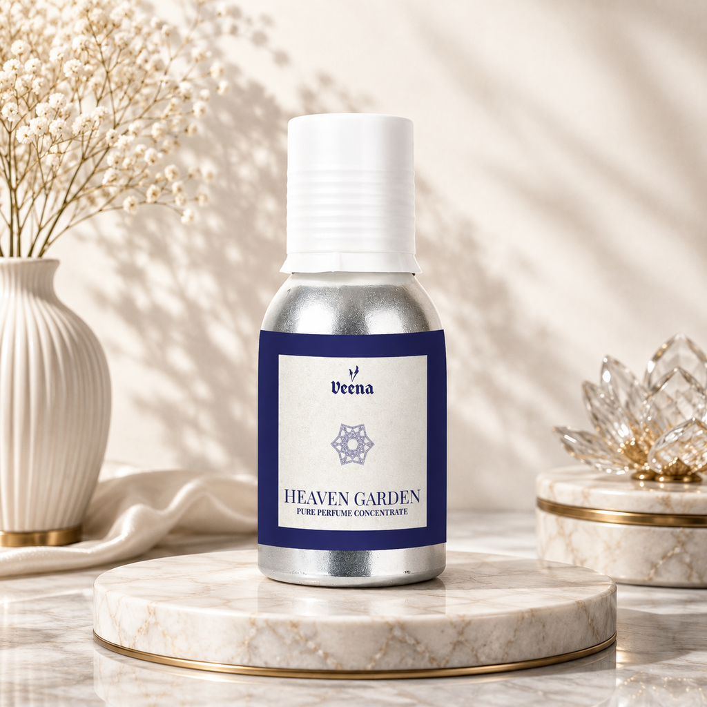 Veena Heaven Garden Perfume Concentrate | Floral Fragrance Oil