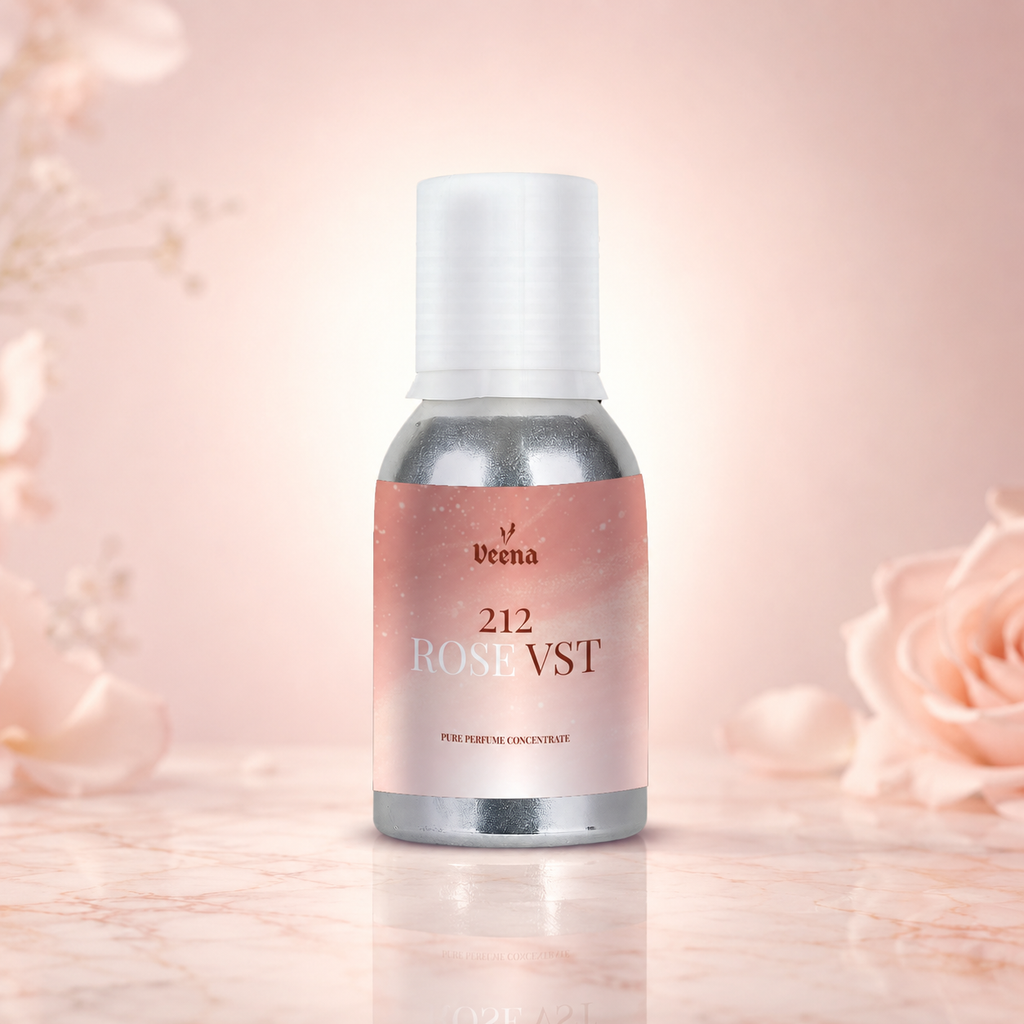 Veena 212 Rose Vst Pure Perfume Concentrate – Premium Long-Lasting Fragrance Oil