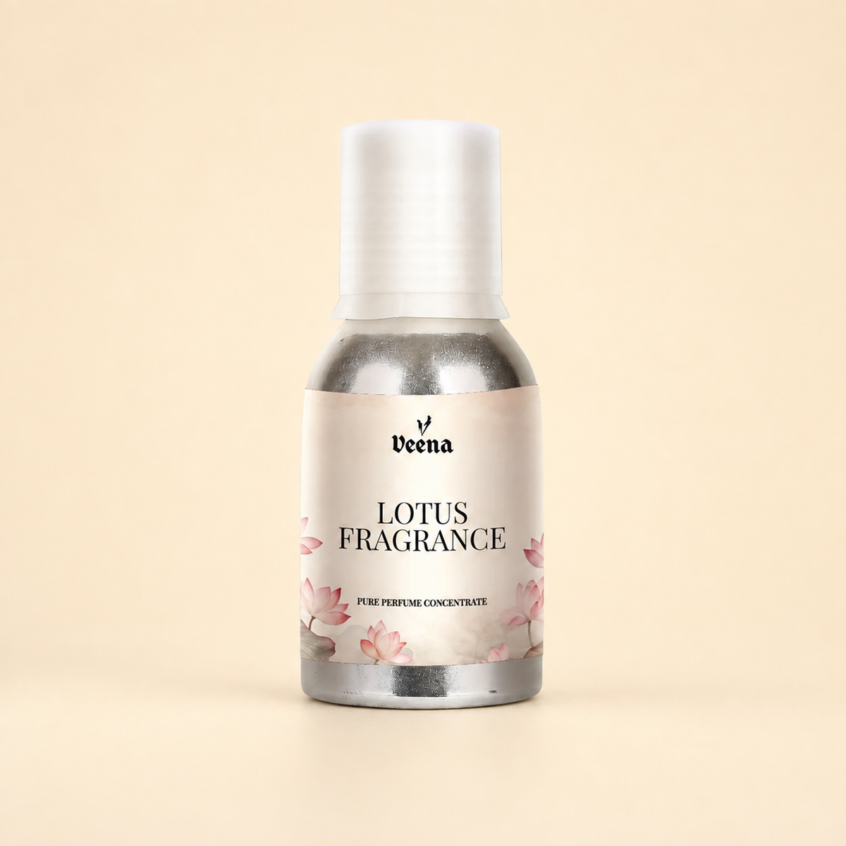 Veena Lotus Fragrance Pure Perfume Concentrate – Premium Sacred Fresh Aquatic Floral Fragrance Oil