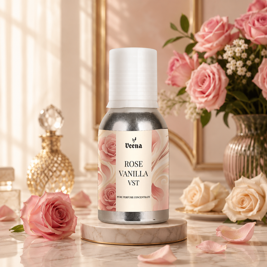 Veena Rose Vanilla Vst Pure Perfume Concentrate – Premium Long-Lasting Fragrance Oil