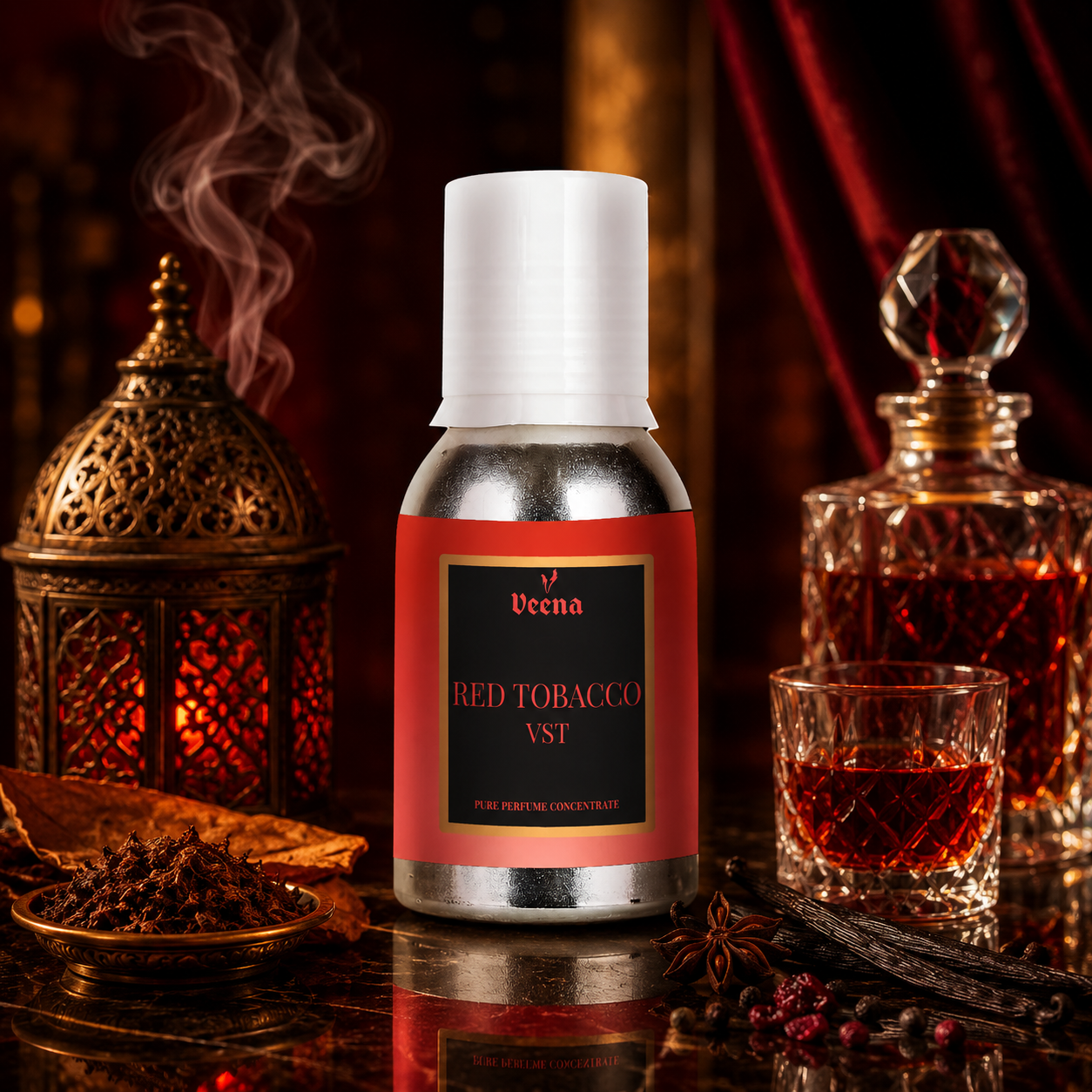 Veena Mancera Red Tobacco Vst Pure Perfume Concentrate – Premium Long-Lasting Fragrance Oil
