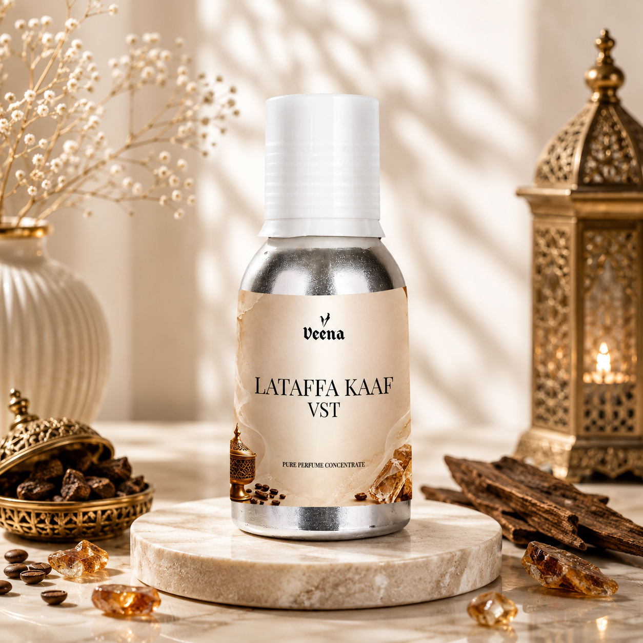Veena Lataffa Kaaf Vst Pure Perfume Concentrate – Premium Long-Lasting Fragrance Oil