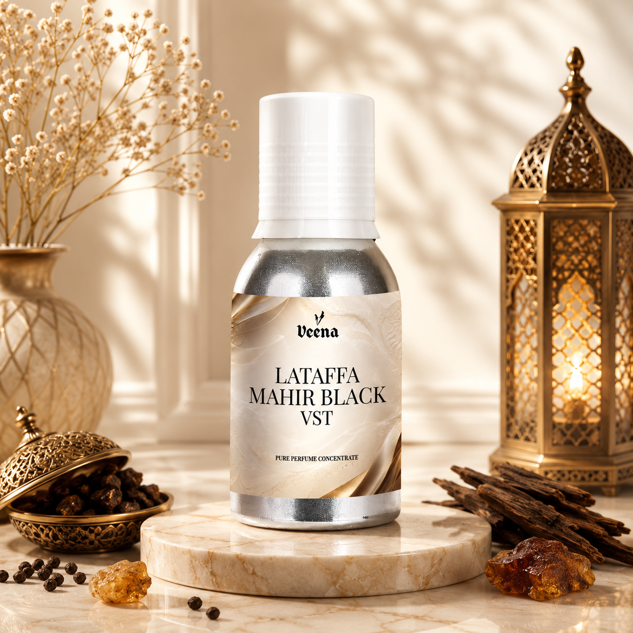 Veena Lataffa Mahir Black Vst Pure Perfume Concentrate – Premium Long-Lasting Fragrance Oil