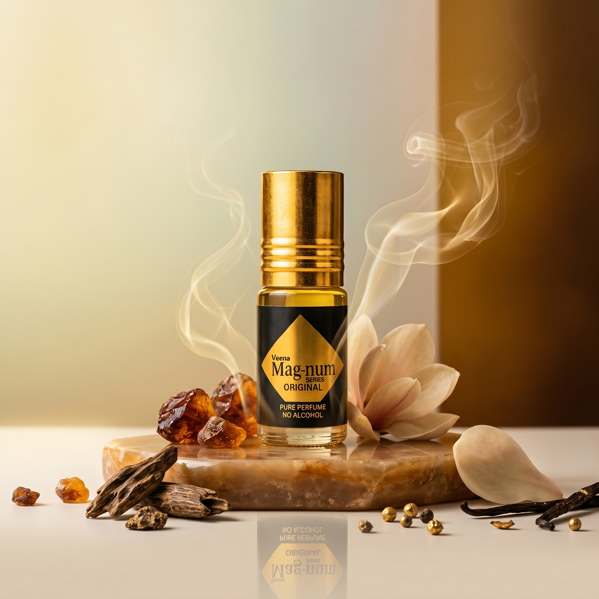 Veena Magnum Series Original Pure Perfume | Luxury Long-Lasting Pocket Roll-On Attar