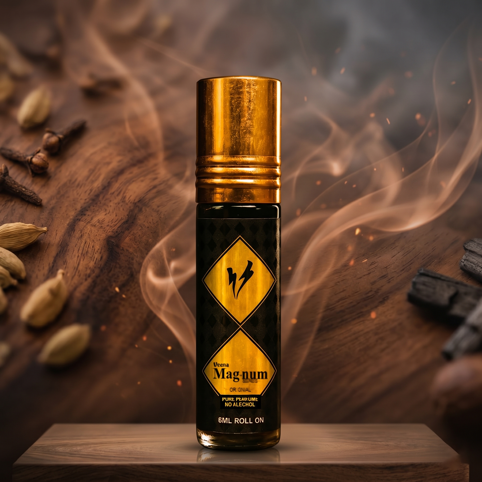 Veena Magnum Series Original Pure Perfume | Luxury Long-Lasting Alcohol-Free Roll-On Attar (6ml)
