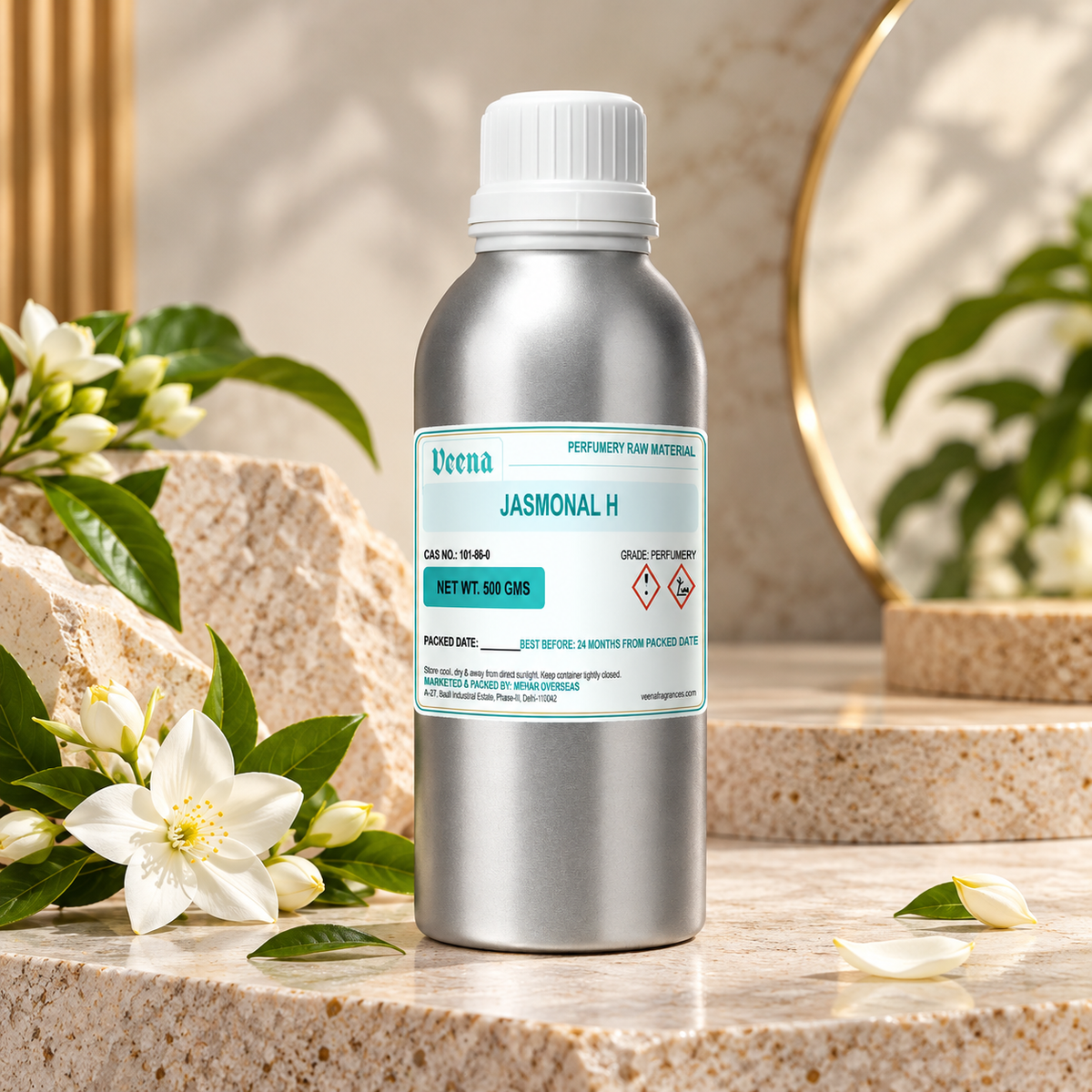 Veena Jasmonal H – Premium Perfumery Raw Material  Floral Jasmine Fragrance Ingredient