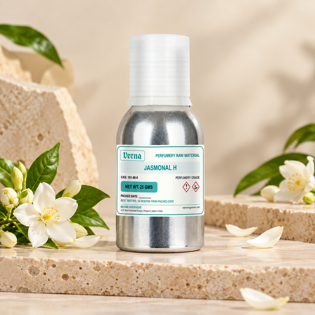 Veena Jasmonal H – Premium Perfumery Raw Material  Floral Jasmine Fragrance Ingredient