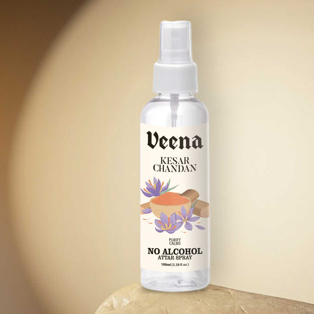 Veena Kesar Chandan No Alcohol Attar Spray – 100ml
