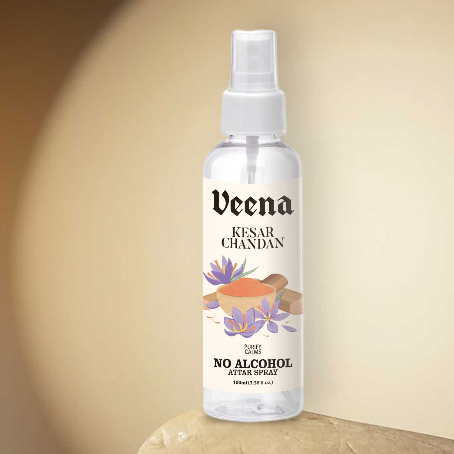 Veena Kesar Chandan No Alcohol Attar Spray – 100ml