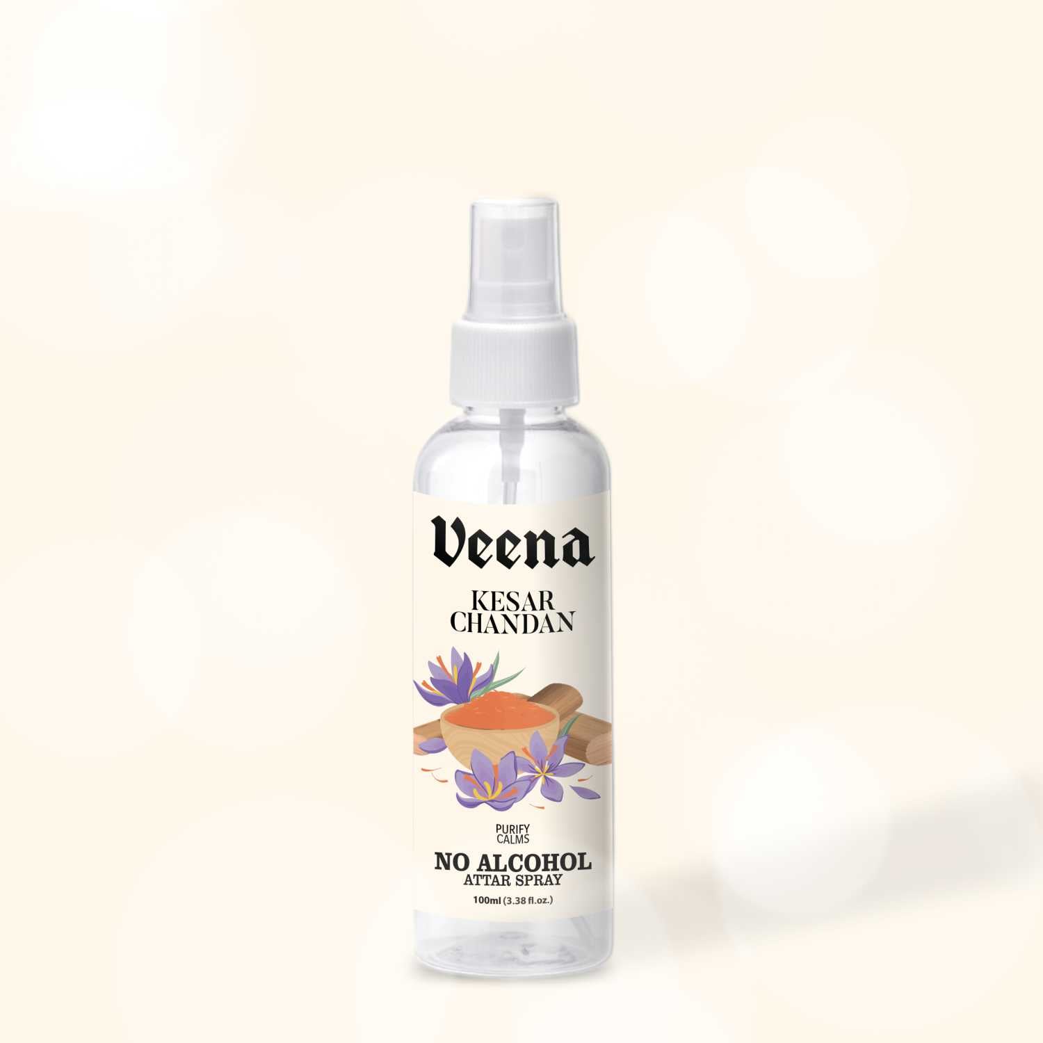 Veena Kesar Chandan No Alcohol Attar Spray – 100ml
