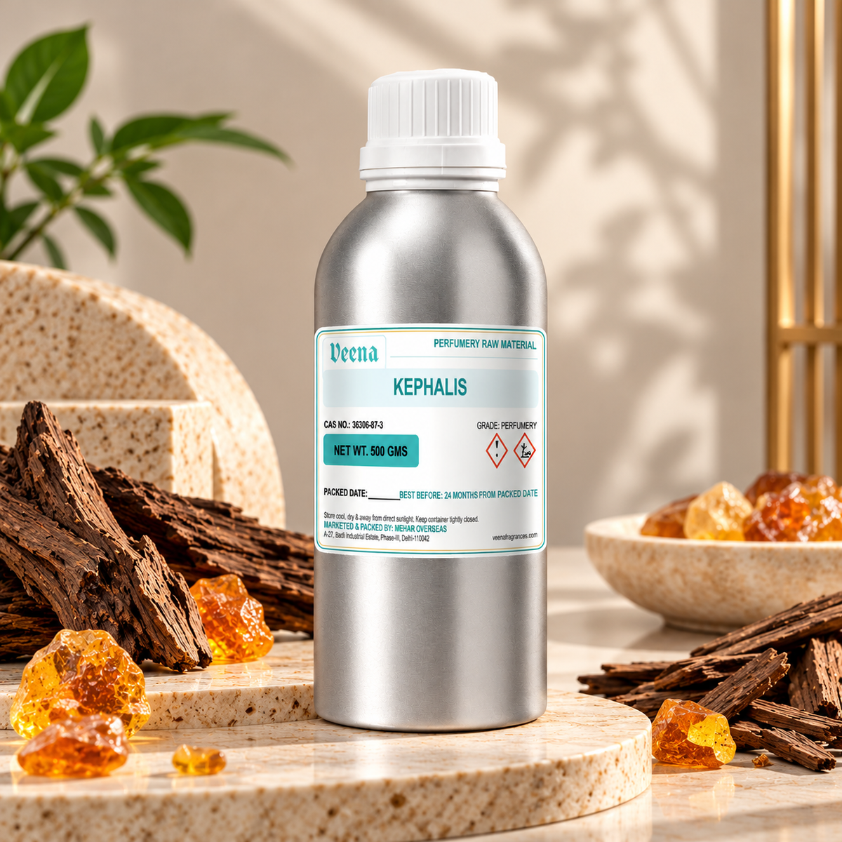Veena-Kephalis – Premium Perfumery Raw Material Woody Amber Aroma Chemical