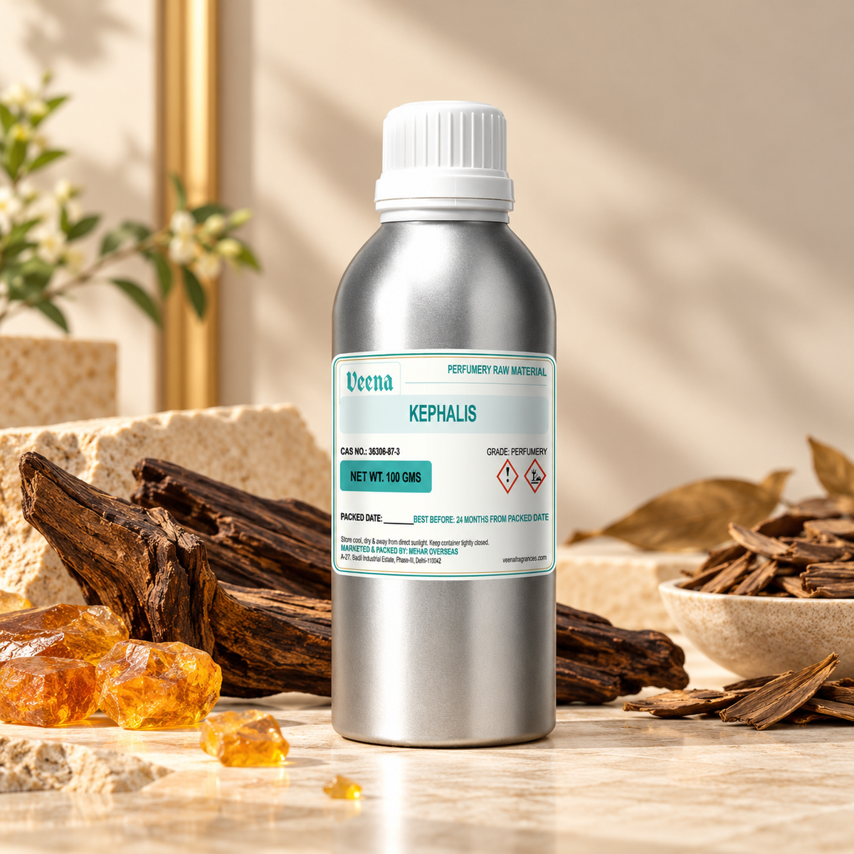 Veena-Kephalis – Premium Perfumery Raw Material Woody Amber Aroma Chemical
