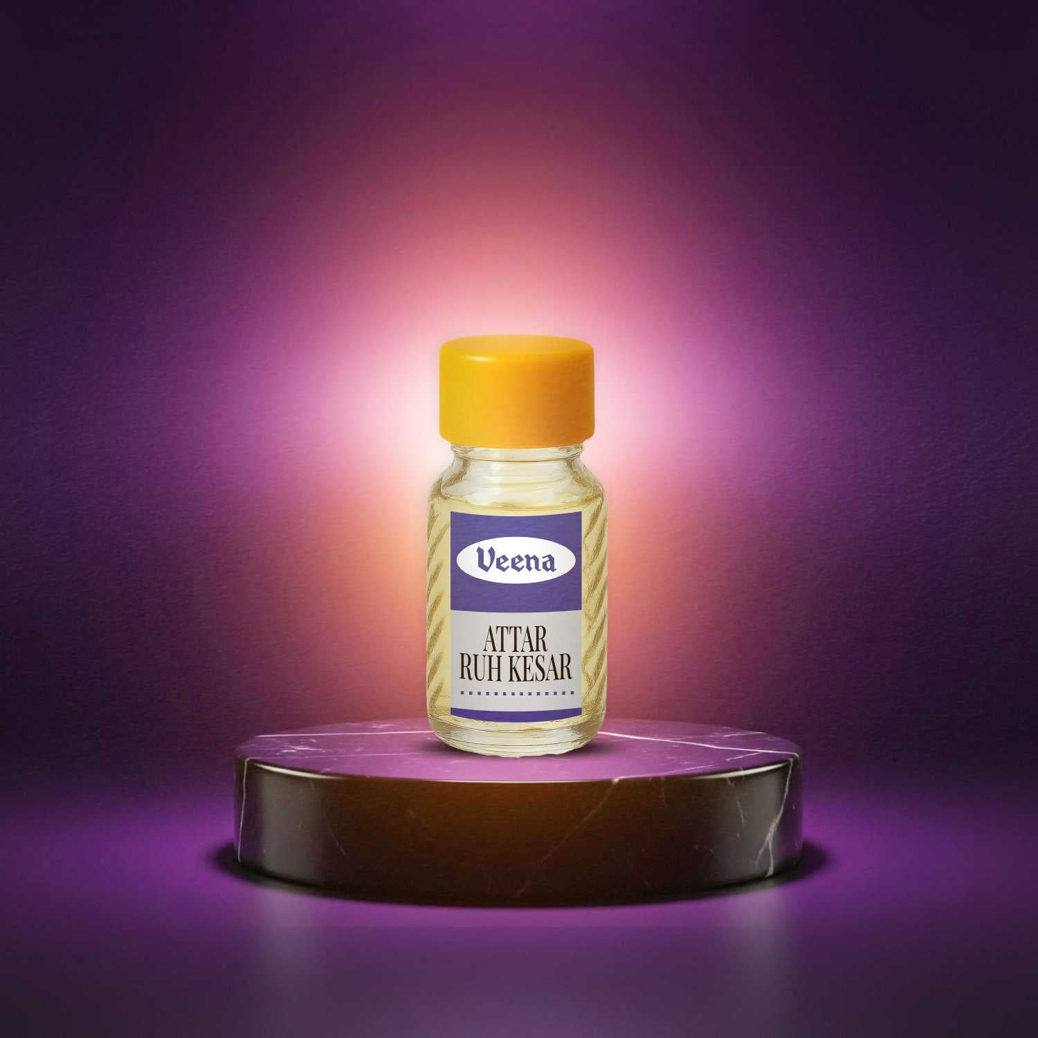 Veena Premium Ruh Kesar Attar Combo – 12 Bottles x 2ml Each