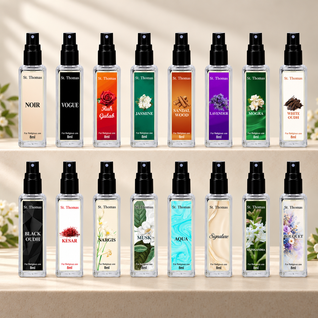 St. Thomas Luxury Perfume Discovery Set | 16 Pocket Perfumes (8ml Each)