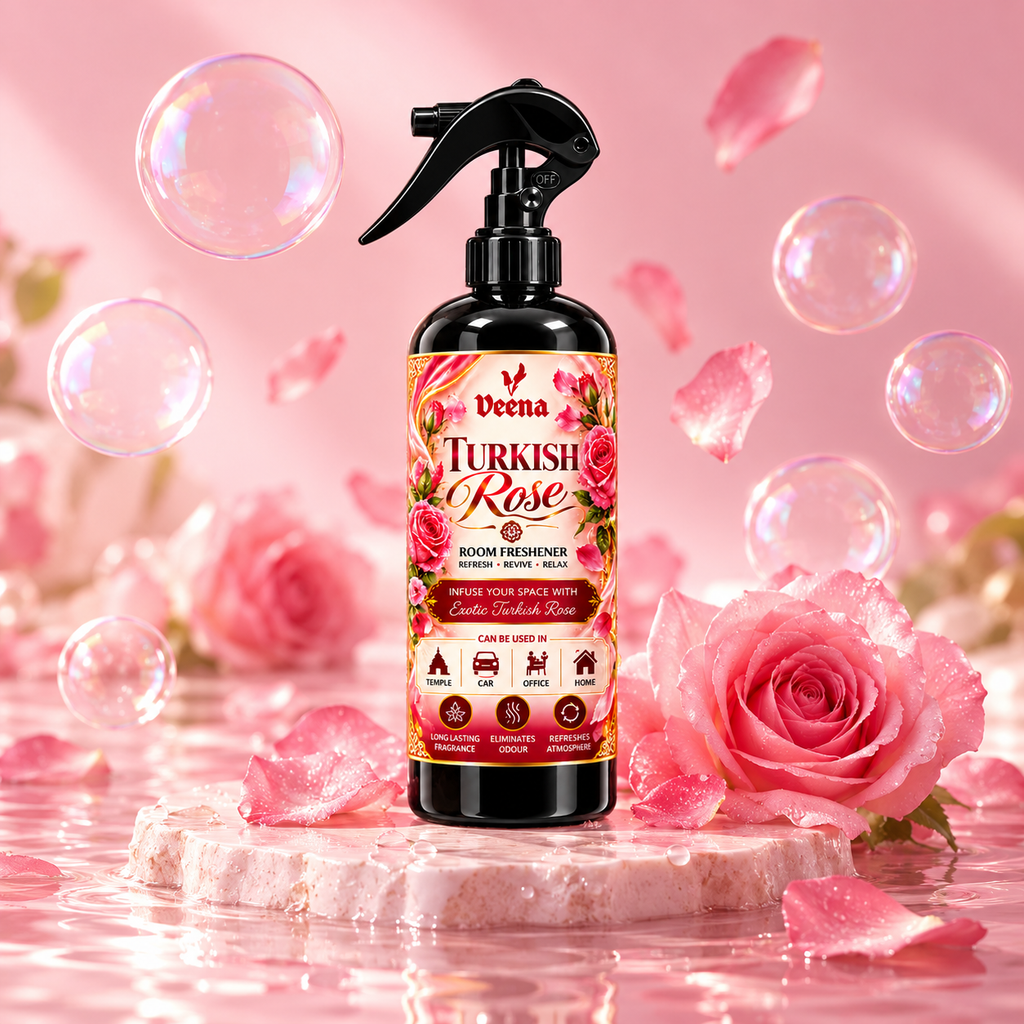 Veena Turkish Rose Room Freshener – Premium Long-Lasting Floral Fragrance