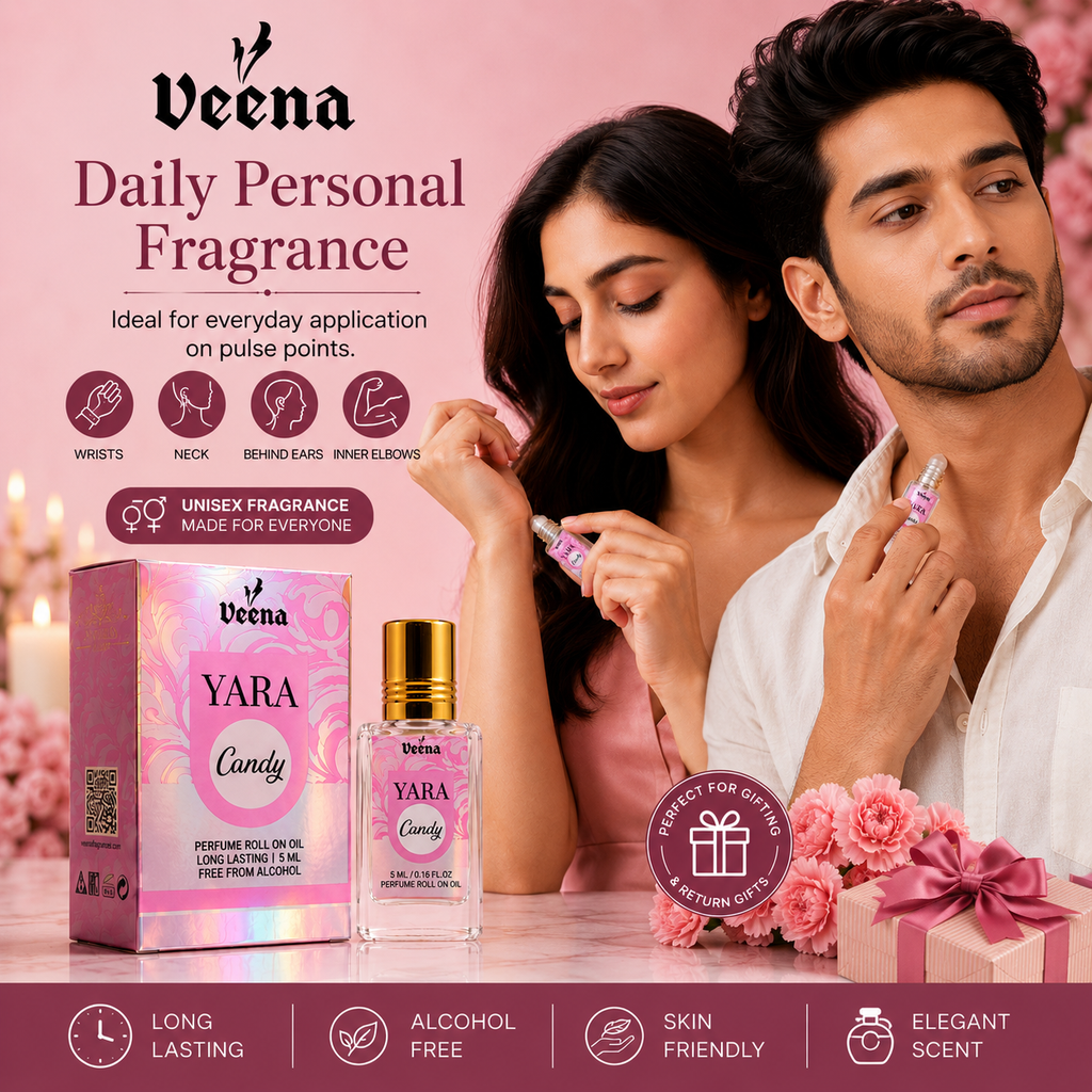 YARA Candy Perfume Roll-On Oil 5ml | Alcohol-Free