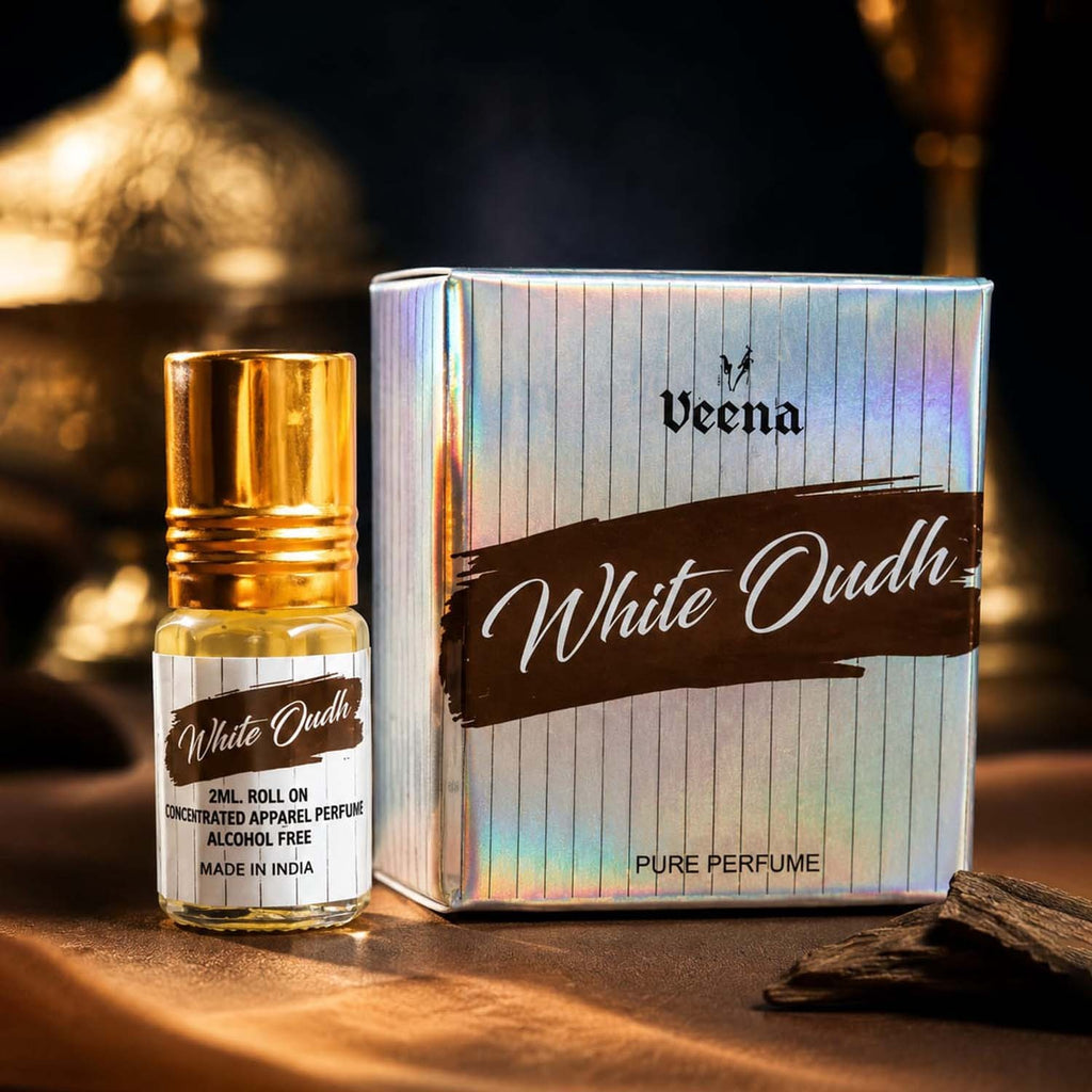 White Oudh Concentrated Roll-on Perfume – 100% Alcohol-Free (2ml)