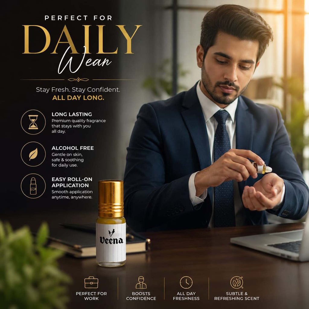 Veena Luxury Attar Collection – Premium Alcohol-Free Fragrance Set-12 Gift Box
