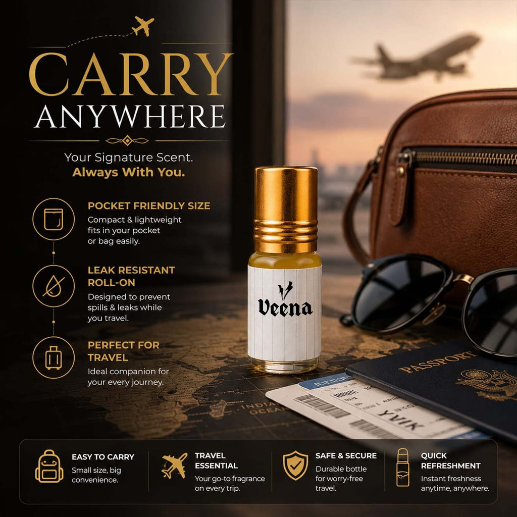 Veena Luxury Attar Collection – Premium Alcohol-Free Fragrance Set-12 Gift Box