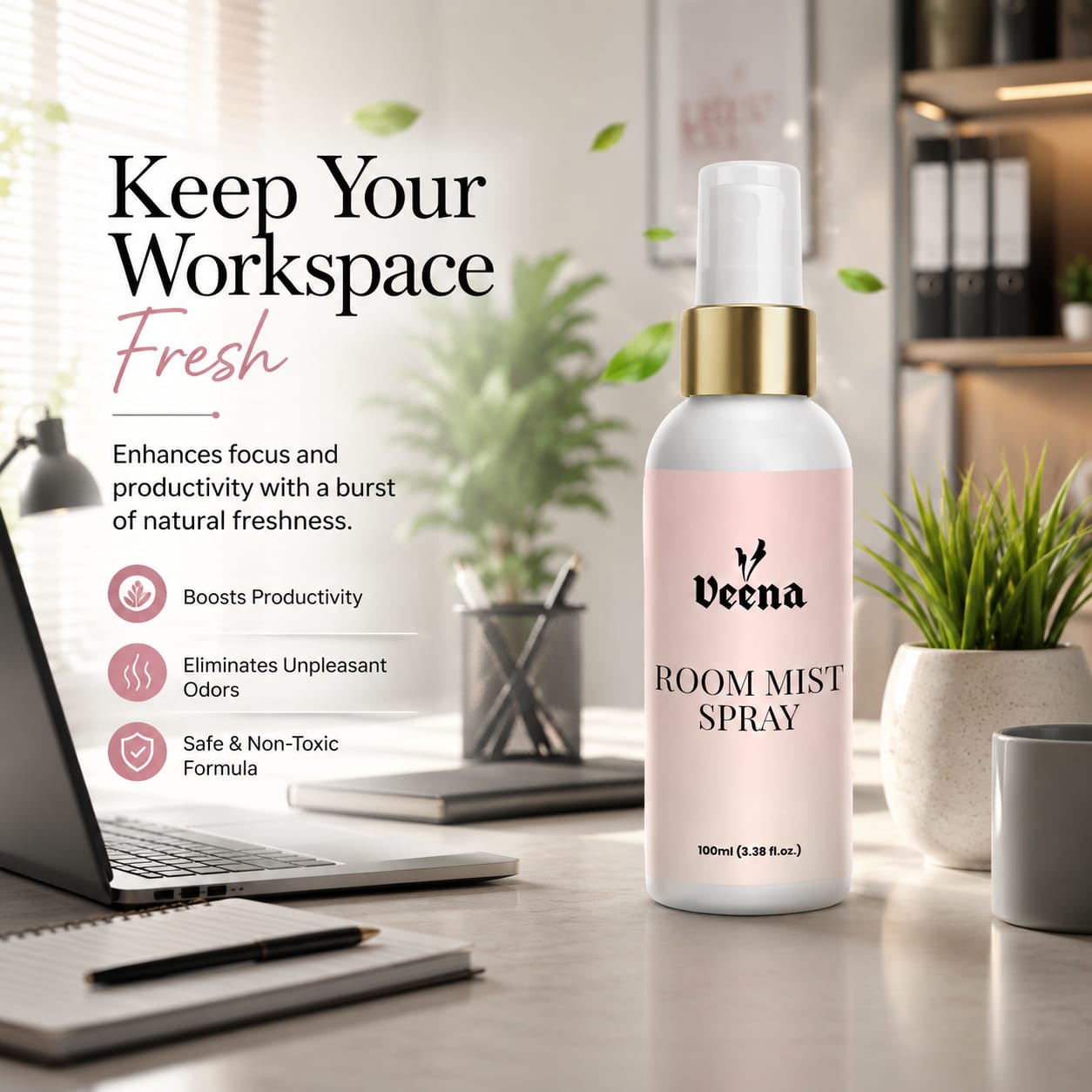Veena Gilli Mitti Room Mist (100ml) | Authentic Scent of First Rain & Earthy Petrichor