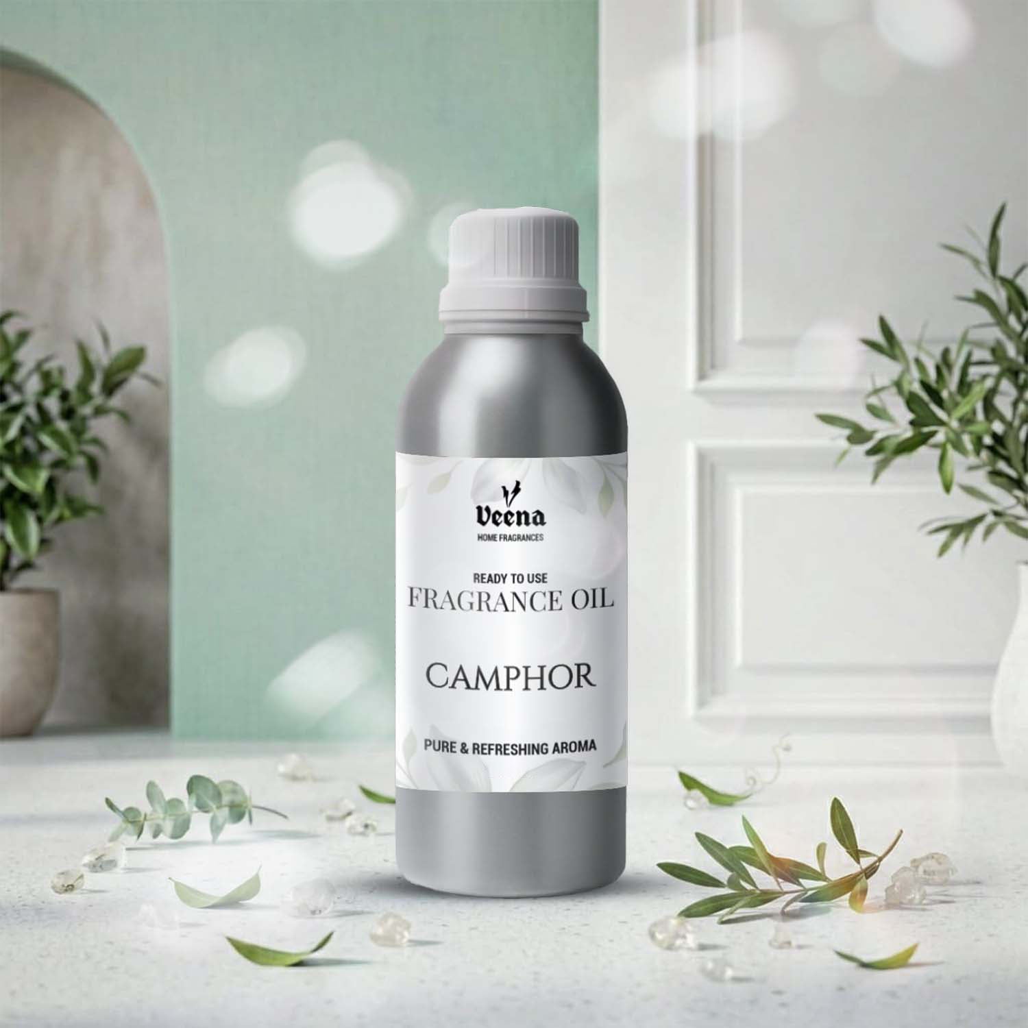 Veena Camphor Home Fragrance Oil – Ready to Use Premium Aroma Blend, Pure & Refreshing Aroma