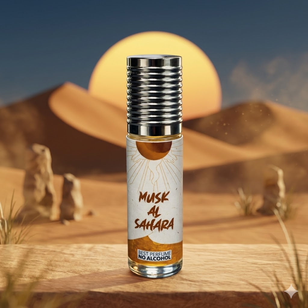 Veena Musk Al Sahara Premium Perfume | Luxury Long-Lasting Alcohol-Free Roll-On Attar