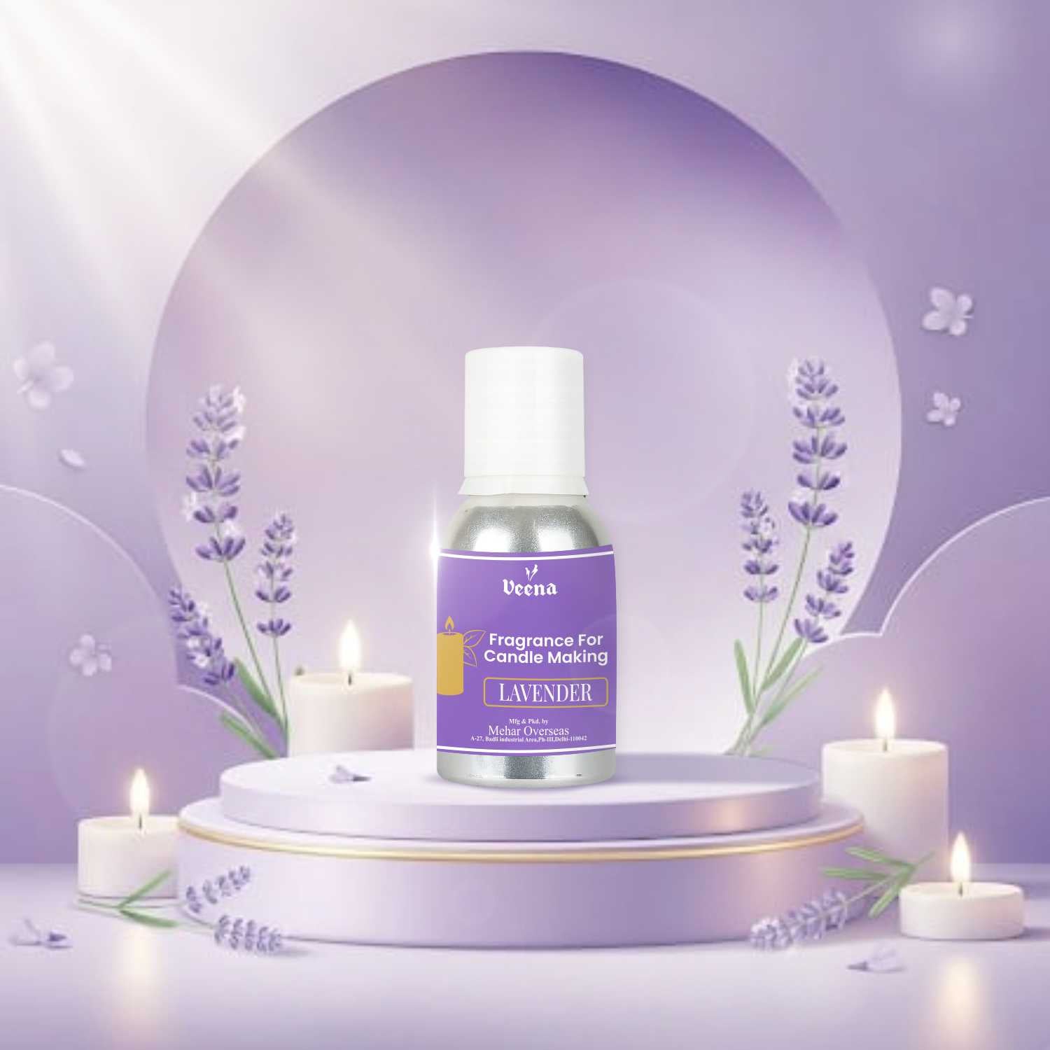 Lavender Fragrance Oil for Candle Making – Calming Floral Scent