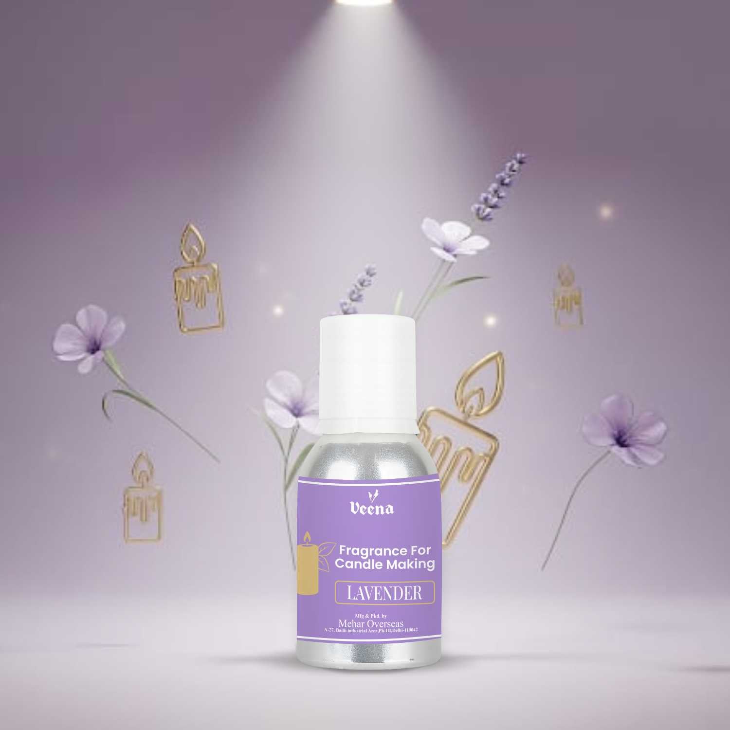 Lavender Fragrance Oil for Candle Making – Calming Floral Scent