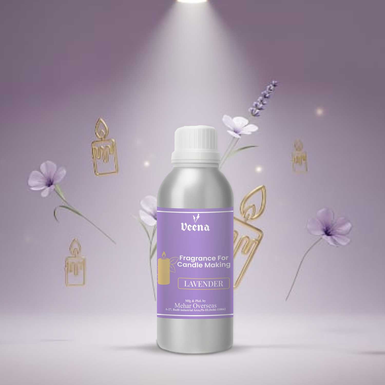 Lavender Fragrance Oil for Candle Making – 100 ml – Calming Floral Aroma