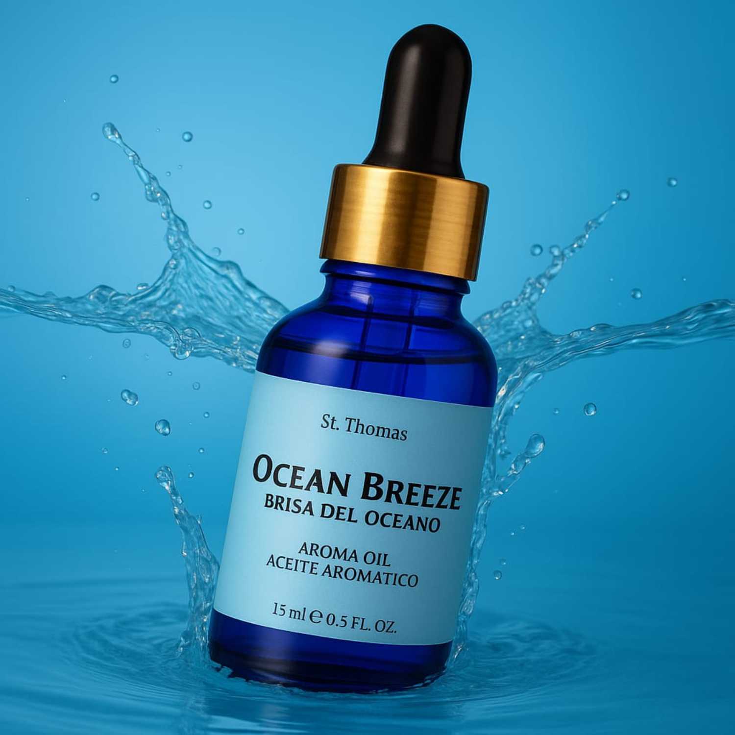 Ocean Breeze Aroma Oil – Fresh & Aquatic Fragrance (15ml)