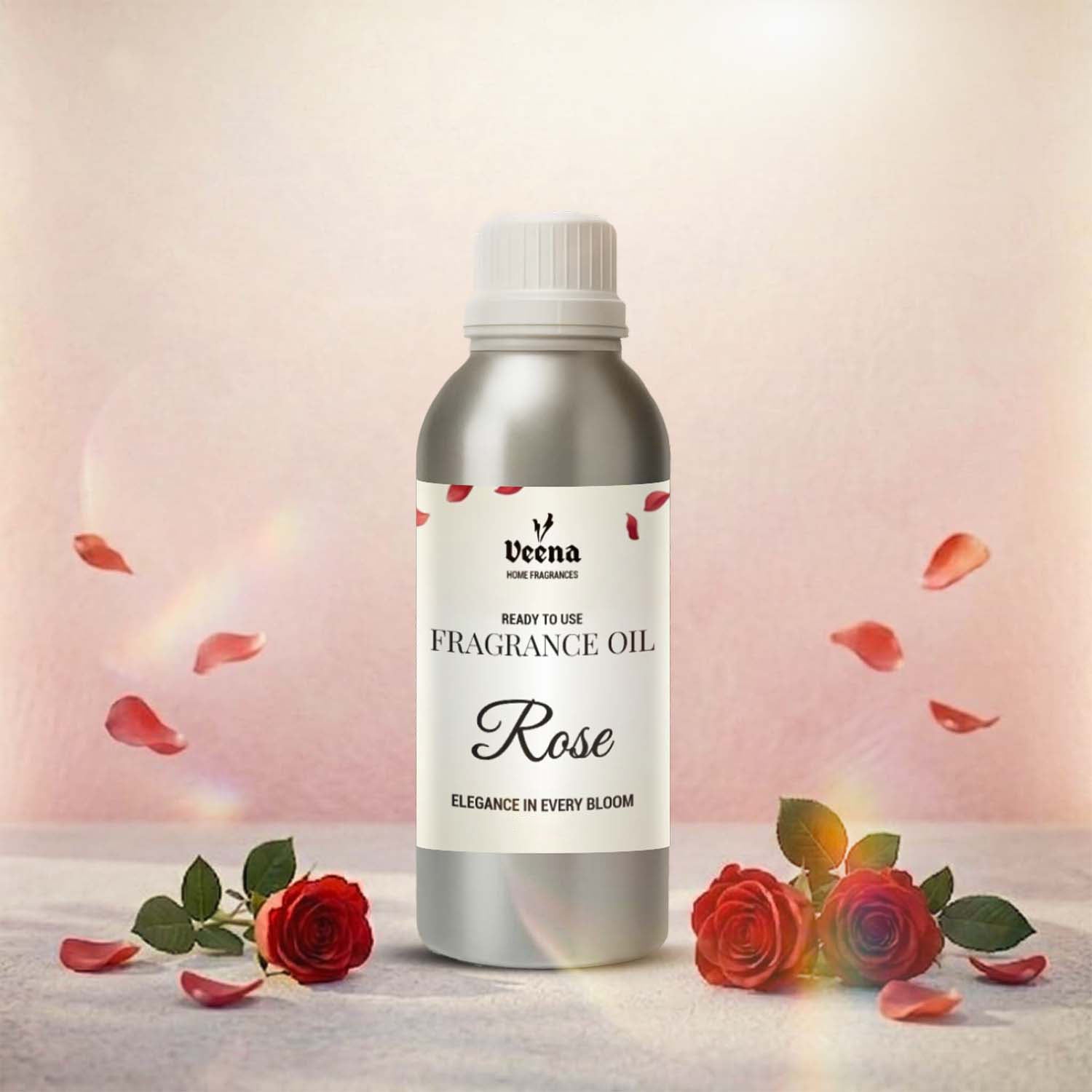 Veena Rose Home Fragrance Oil – Ready to Use Premium Aroma Blend, Elegance In Every Bloom