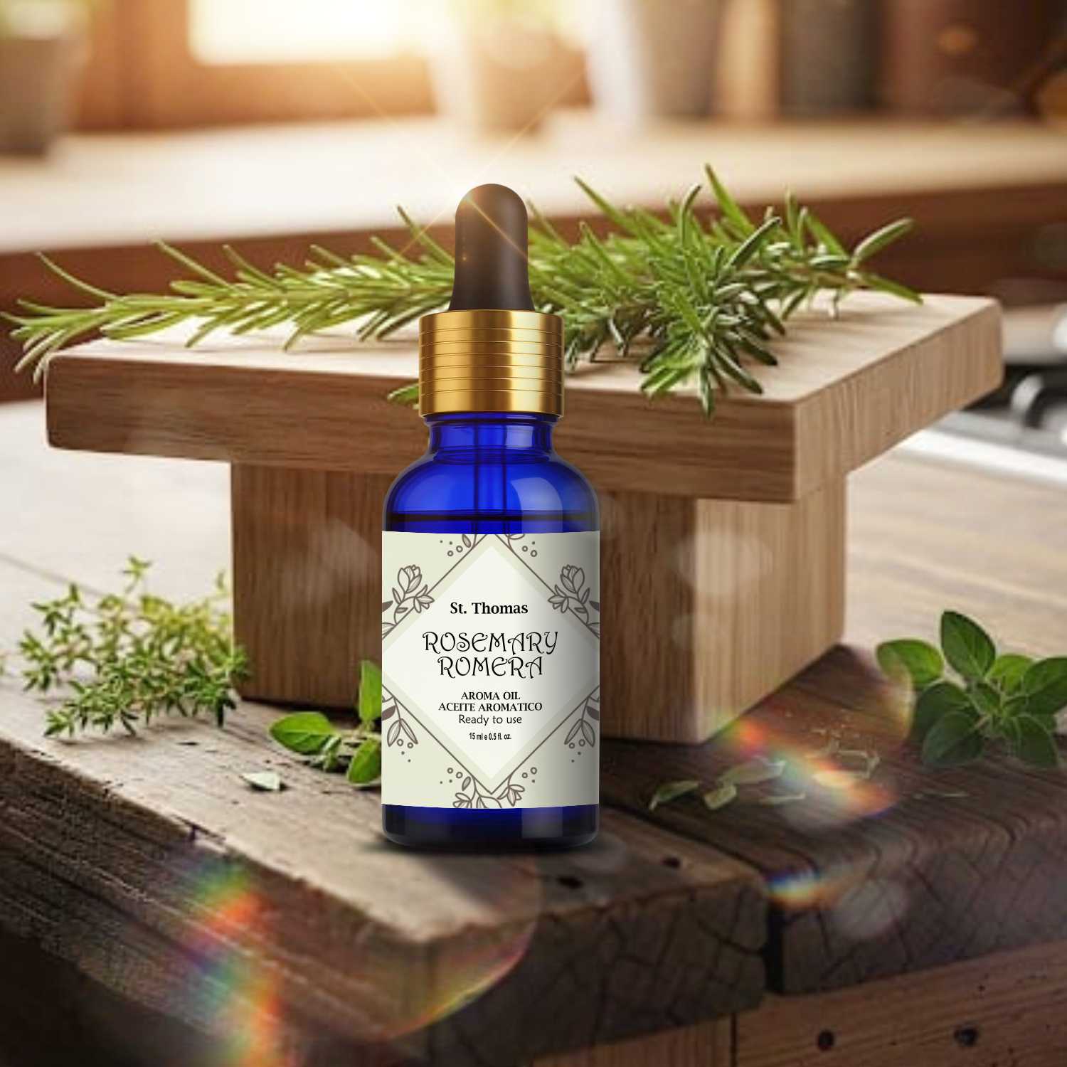 Rosemary Aroma Oil – Fresh & Herbal Energizing Fragrance (15ml)