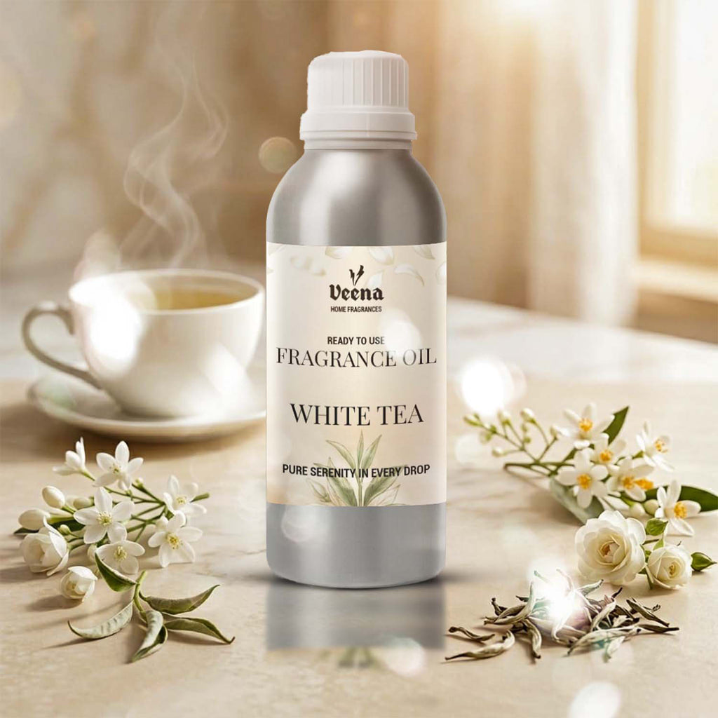 Veena White Tea Home Fragrance Oil – Ready to Use Premium Aroma Blend, Pure Serenity
